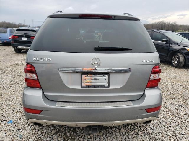 4JGBB8GBXBA726286 - 2011 MERCEDES-BENZ ML 350 4MATIC SILVER photo 6