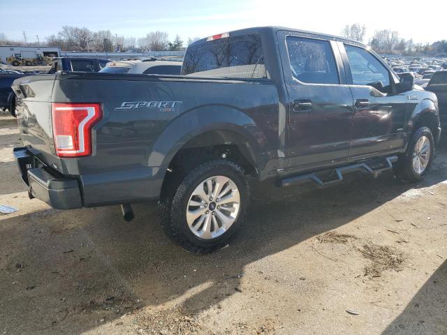 1FTEW1EP3GFC47150 - 2016 FORD F150 SUPERCREW GRAY photo 3