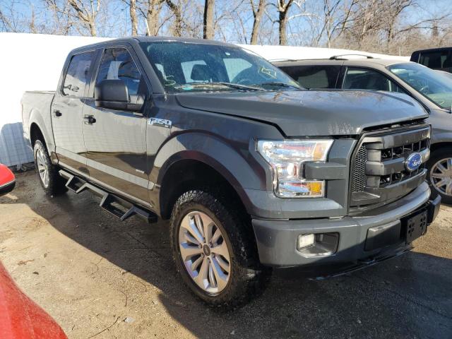 1FTEW1EP3GFC47150 - 2016 FORD F150 SUPERCREW GRAY photo 4