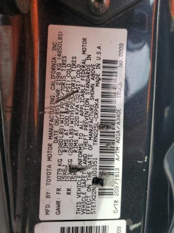 5TETX22N05Z101351 - 2005 TOYOTA TACOMA ACCESS CAB მწვანე ფოტო 12