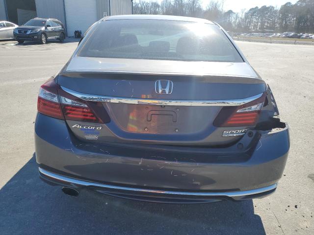 1HGCR2F18HA069086 - 2017 HONDA ACCORD SPORT SPECIAL EDITION GRAY photo 6