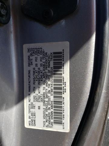 5TBBT44131S210514 - 2001 TOYOTA TUNDRA ACCESS CAB ნაცრისფერი ფოტო 12