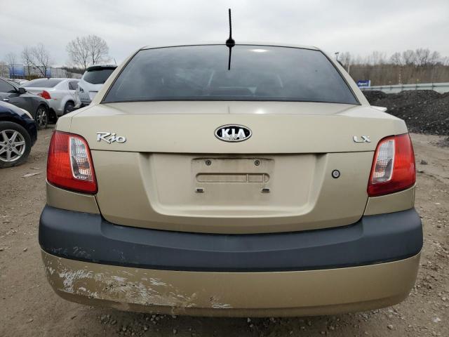 KNADE223096500673 - 2009 KIA RIO BASE TAN photo 6