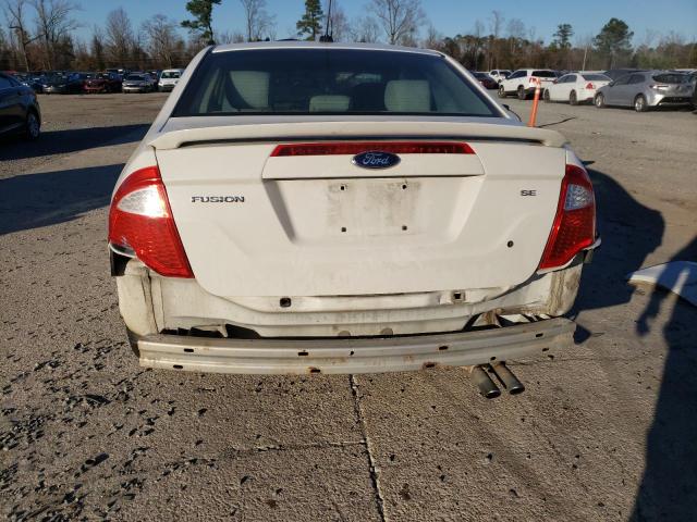 3FAHP0HA5BR301433 - 2011 FORD FUSION SE WHITE photo 6