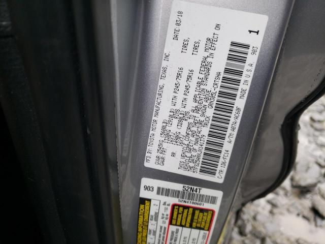 5TFSZ5ANXJX141379 - 2018 TOYOTA TACOMA ACCESS CAB Сұр фото 12