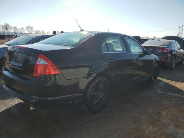 3FAHP0HA4BR167658 - 2011 FORD FUSION SE BLACK photo 3