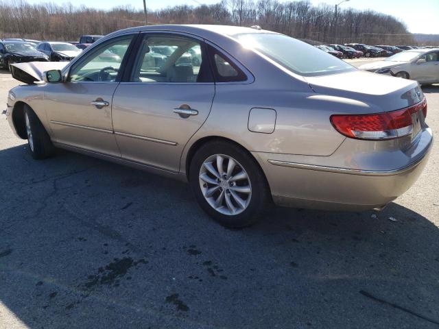 KMHFC46F58A251957 - 2008 HYUNDAI AZERA SE TAN photo 2