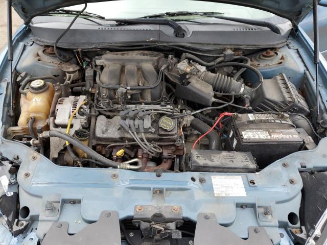 1FAFP56U67A162545 - 2007 FORD TAURUS SEL BLUE photo 11