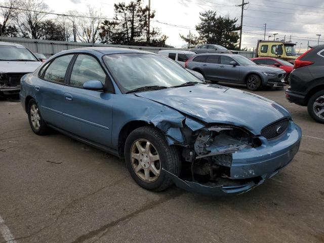 1FAFP56U67A162545 - 2007 FORD TAURUS SEL BLUE photo 4