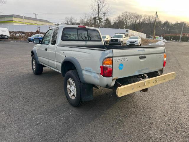 5TEWN72N81Z872747 - 2001 TOYOTA TACOMA XTRACAB SILVER photo 2