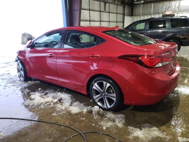 KMHDH4AH2EU176453 - 2014 HYUNDAI ELANTRA SE RED photo 2