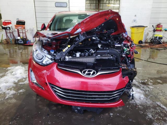 KMHDH4AH2EU176453 - 2014 HYUNDAI ELANTRA SE RED photo 5