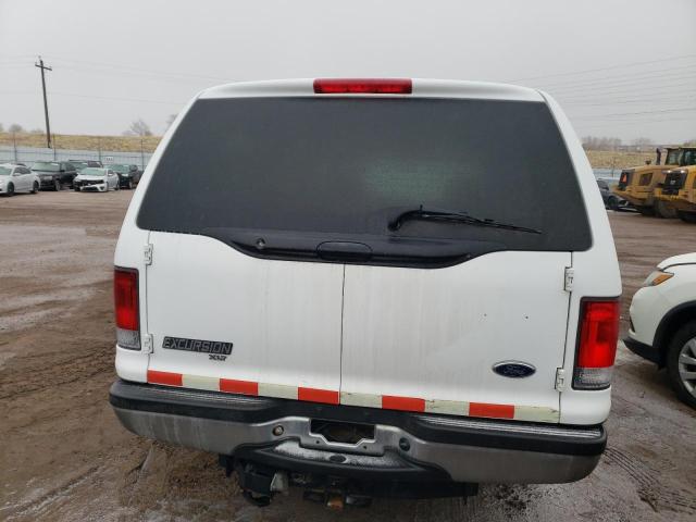 1FMNU40F52EA85828 - 2002 FORD EXCURSION XLT WHITE photo 6