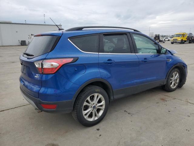 1FMCU9GD1JUC49623 - 2018 FORD ESCAPE SE BLUE photo 3