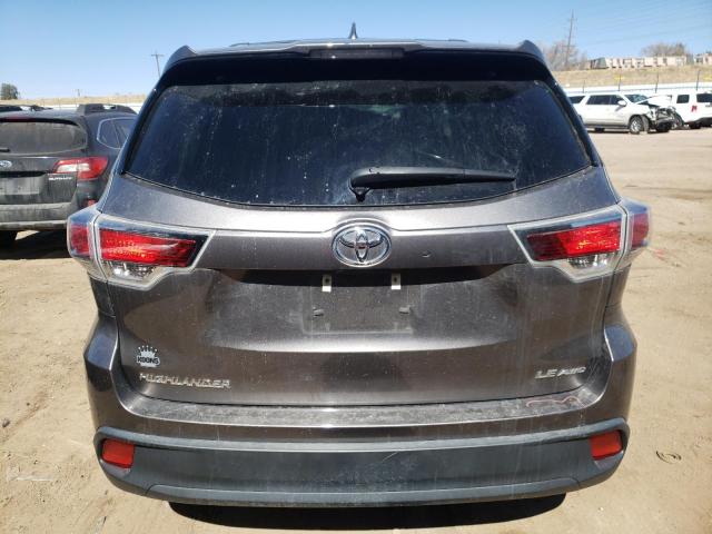 5TDBKRFH2GS354422 - 2016 TOYOTA HIGHLANDER LE CHARCOAL photo 6