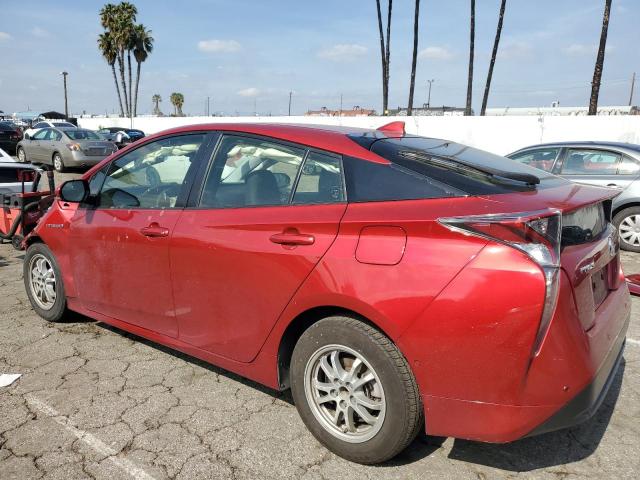 JTDKBRFU1J3586743 - 2018 TOYOTA PRIUS RED photo 2