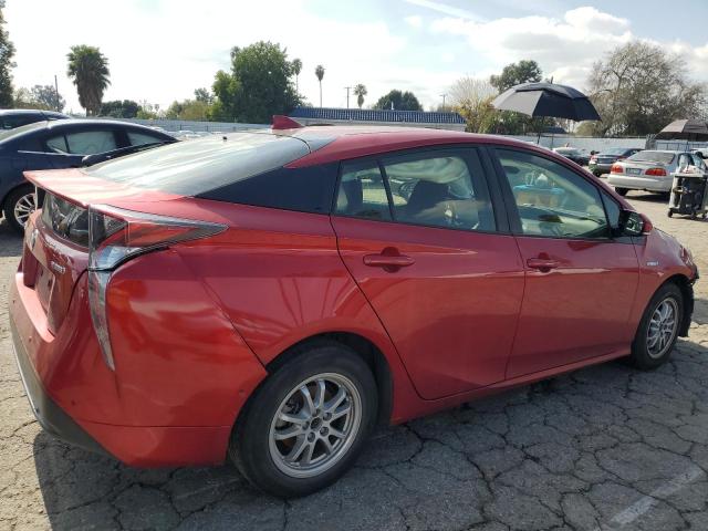 JTDKBRFU1J3586743 - 2018 TOYOTA PRIUS RED photo 3