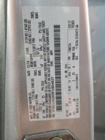 1FMCU9GX5FUB04537 - 2015 FORD ESCAPE SE SILVER photo 13