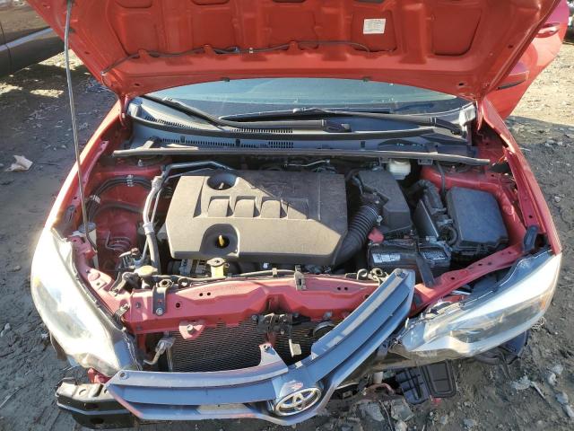 2T1BURHE0FC418400 - 2015 TOYOTA COROLLA L RED photo 11