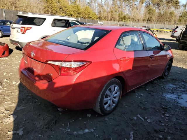 2T1BURHE0FC418400 - 2015 TOYOTA COROLLA L RED photo 3