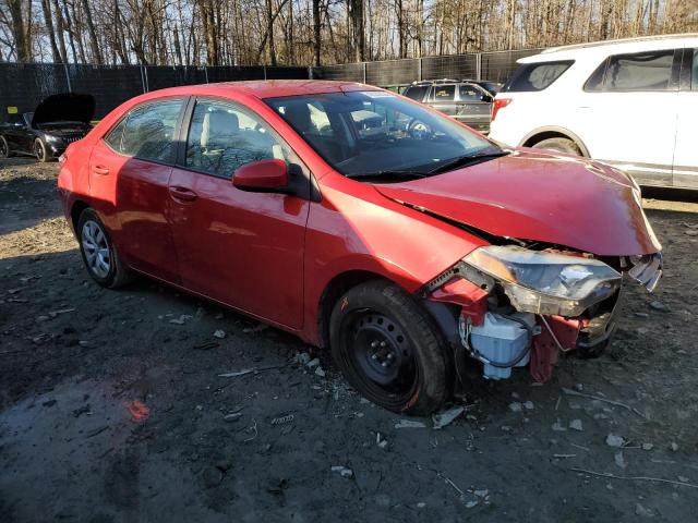 2T1BURHE0FC418400 - 2015 TOYOTA COROLLA L RED photo 4