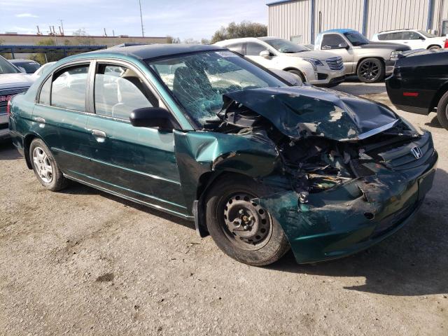 2HGES16591H510936 - 2001 HONDA CIVIC LX GREEN photo 4