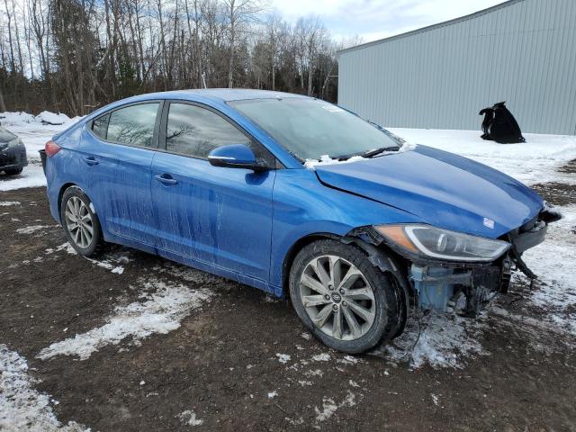 KMHD84LF8HU323228 - 2017 HYUNDAI ELANTRA SE BLUE photo 4