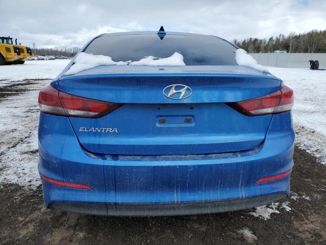 KMHD84LF8HU323228 - 2017 HYUNDAI ELANTRA SE BLUE photo 6