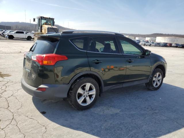 2T3RFREV2DW071670 - 2013 TOYOTA RAV4 XLE GREEN photo 3