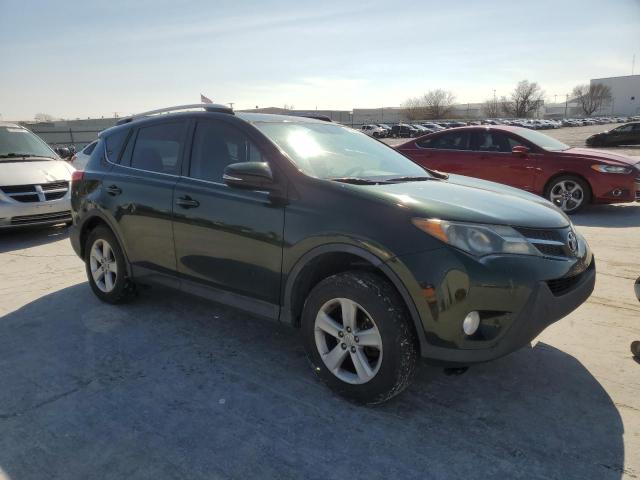 2T3RFREV2DW071670 - 2013 TOYOTA RAV4 XLE GREEN photo 4