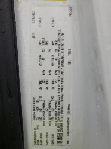 3C6JR6DG2NG427940 - 2022 RAM 1500 CLASS TRADESMAN Biały zdjęcie 13