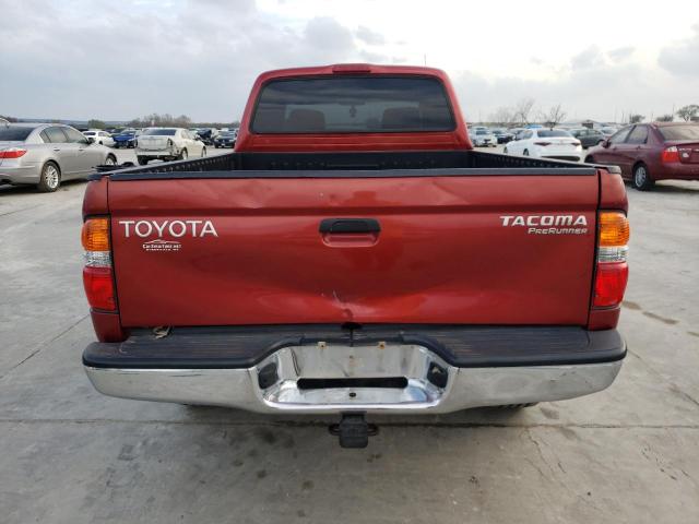 5TESM92N51Z760291 - 2001 TOYOTA TACOMA XTRACAB PRERUNNER ბურგუნდია ფოტო 6