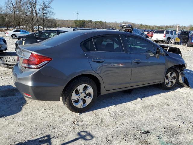 19XFB2F59DE293235 - 2013 HONDA CIVIC LX GRAY photo 3