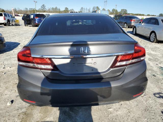 19XFB2F59DE293235 - 2013 HONDA CIVIC LX GRAY photo 6