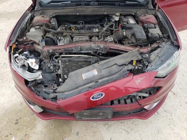 3FA6P0H77HR397327 - 2017 FORD FUSION SE MAROON photo 11