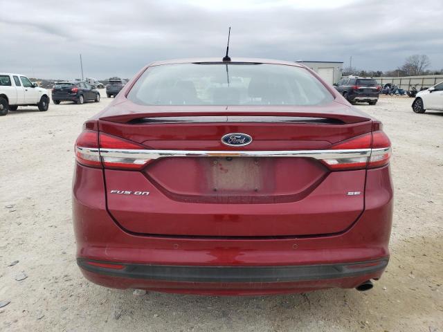 3FA6P0H77HR397327 - 2017 FORD FUSION SE MAROON photo 6