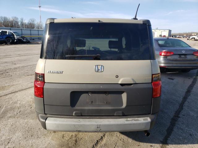 5J6YH18675L009837 - 2005 HONDA ELEMENT EX TAN photo 6