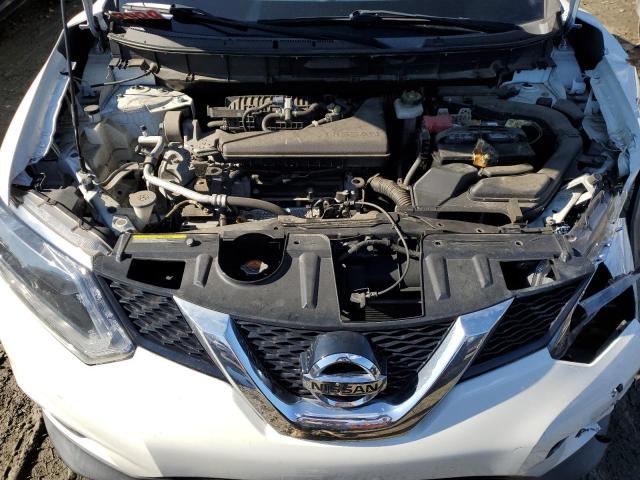 KNMAT2MT3GP727405 - 2016 NISSAN ROGUE S WHITE photo 12