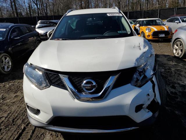 KNMAT2MT3GP727405 - 2016 NISSAN ROGUE S WHITE photo 5