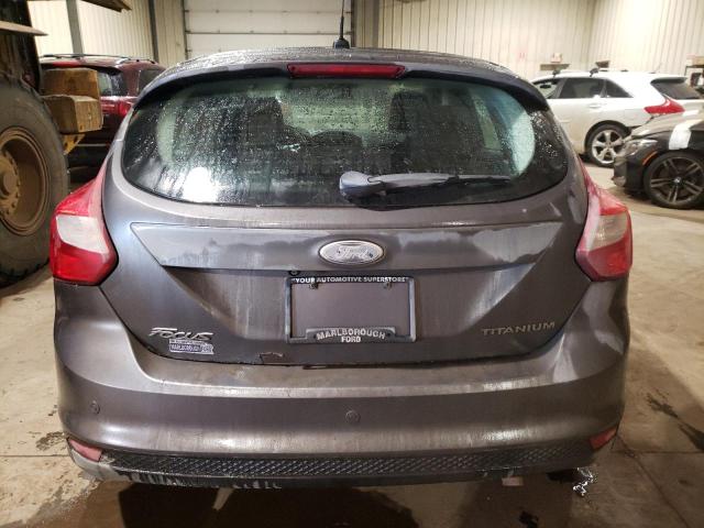 1FAHP3N27CL334948 - 2012 FORD FOCUS TITANIUM GRAY photo 6