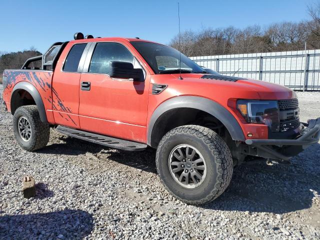 1FTEX1EV1AFA29985 - 2010 FORD F150 SUPER CAB ORANGE photo 4