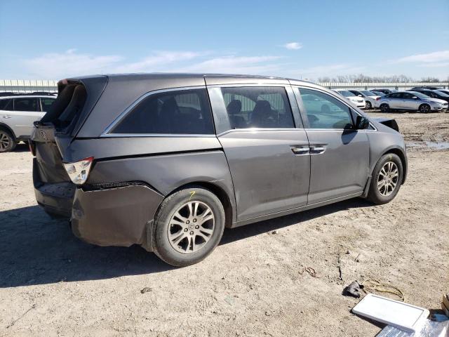 5FNRL5H49DB030219 - 2013 HONDA ODYSSEY EX GRAY photo 3