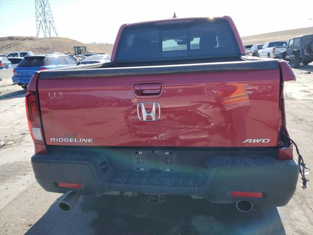 5FPYK3F52MB007399 - 2021 HONDA RIDGELINE RTL RED photo 6