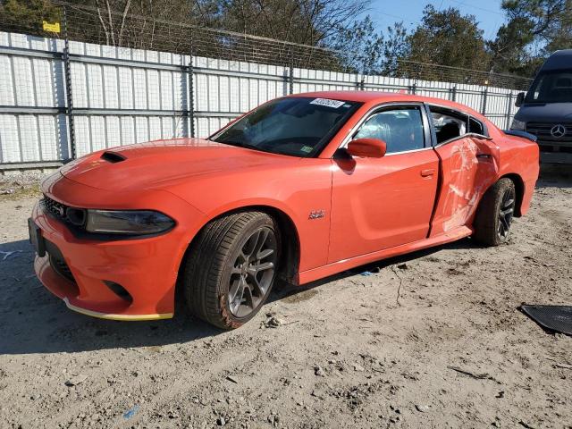 2C3CDXGJ0NH257627 - 2022 DODGE CHARGER SCAT PACK ORANGE photo 1