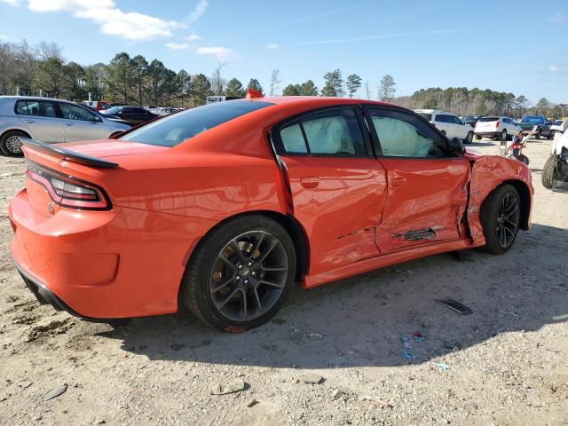 2C3CDXGJ0NH257627 - 2022 DODGE CHARGER SCAT PACK ORANGE photo 3