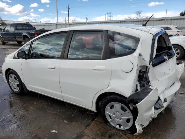 JHMGE8H37DC022979 - 2013 HONDA FIT WHITE photo 2