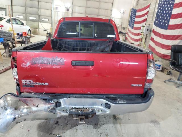 5TETX4CN1AZ692259 - 2010 TOYOTA TACOMA ACCESS CAB RED photo 6