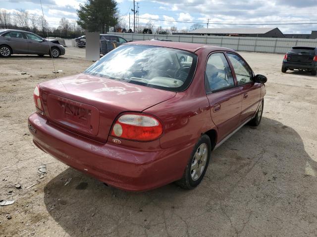 KNAFB1219W5721913 - 1998 KIA SEPHIA/LS BASE RED photo 3