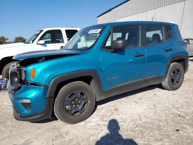 ZACNJAAB1LPL27611 - 2020 JEEP RENEGADE SPORT TURQUOISE photo 1