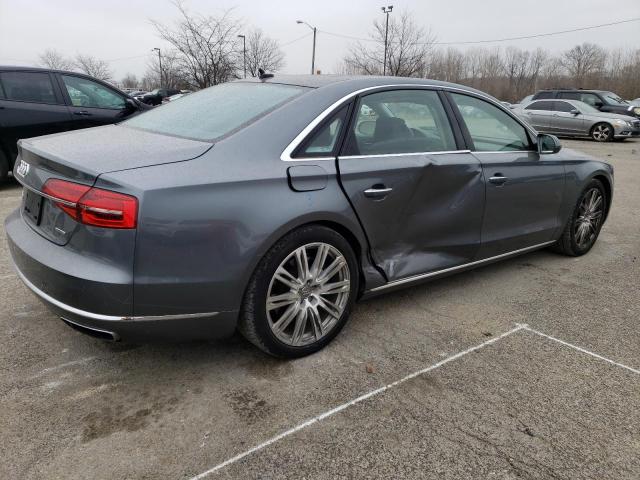 WAU3GAFD0FN028169 - 2015 AUDI A8 L QUATTRO GRAY photo 3